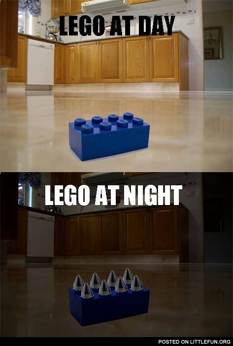 Lego at night