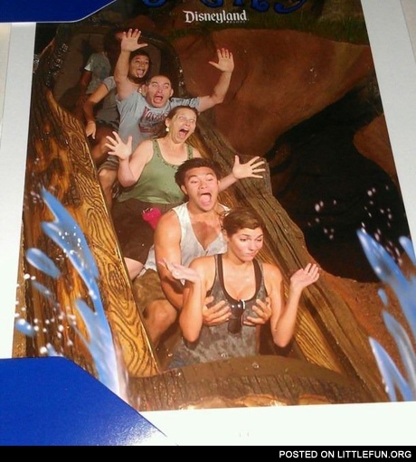Getting Handsy On Splash Mountain