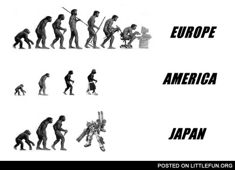 Europe, America, Japan