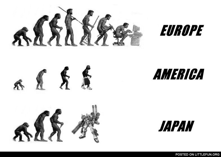Europe, America, Japan