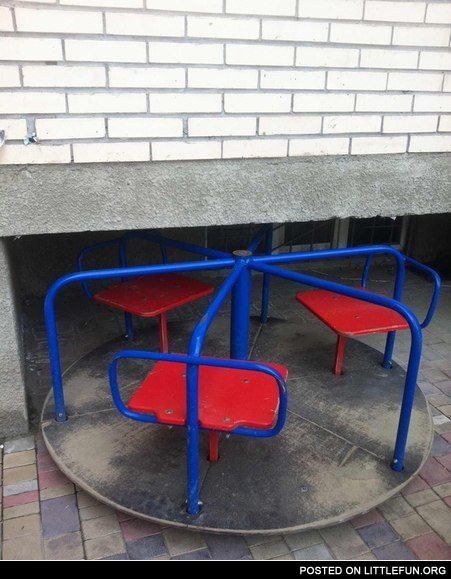 Children's carousel fail.
