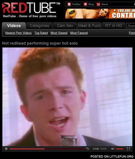 Hot redhead solo