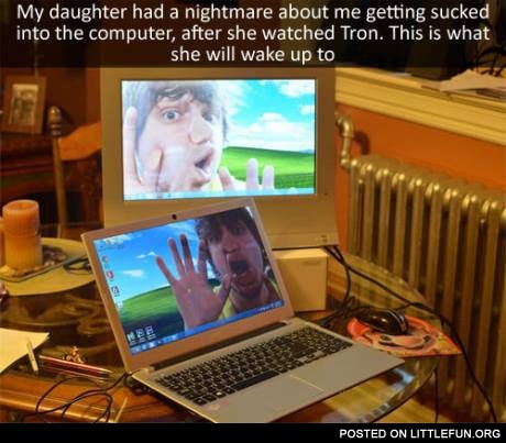 Getting sucked into the computer