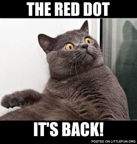 The red dot, it's back