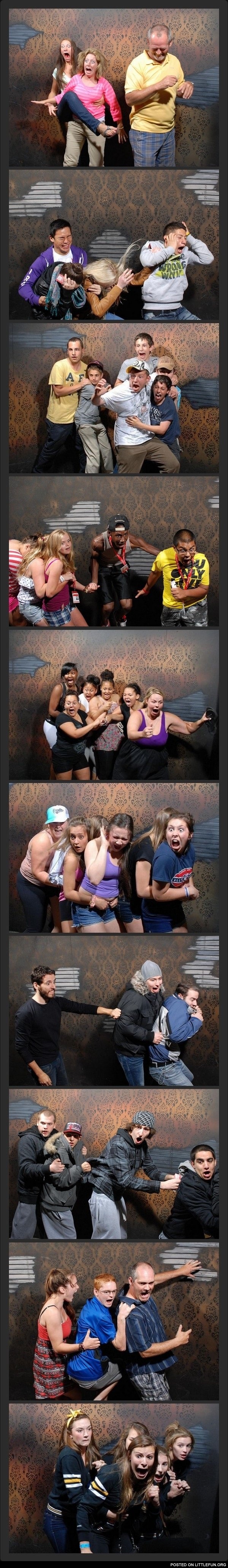 Haunted house reactions