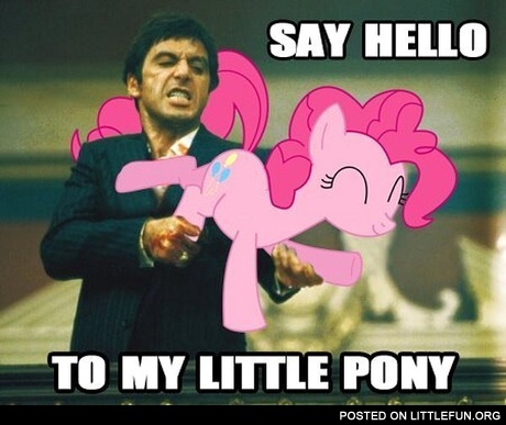 Say hello to my little pony
