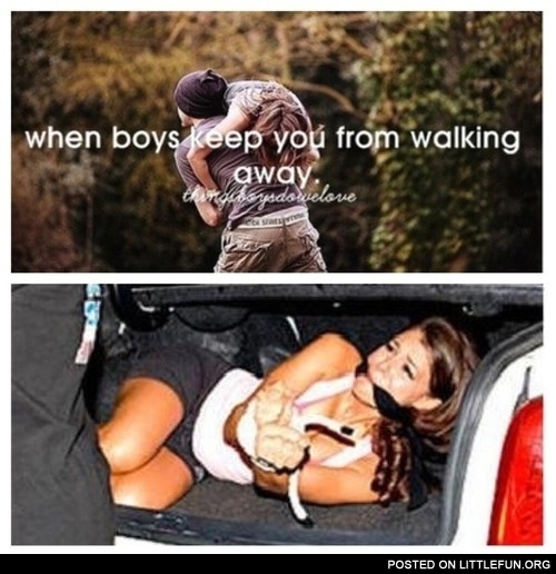 When boys keep you from walking