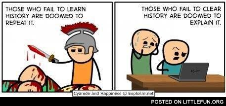 Those who fail to clear history