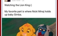 Nicki Minaj holds baby Simba