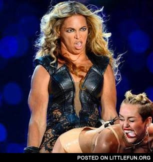 Beyonce and Miley Cyrus