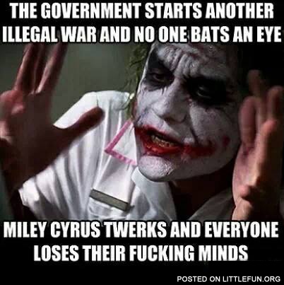 The Government starts another illegal war