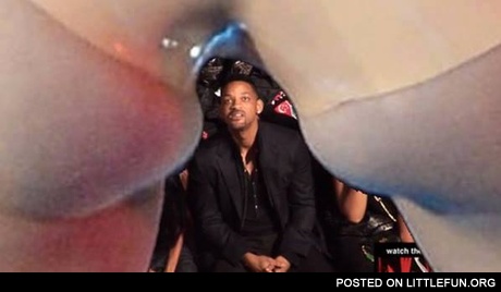 Miley Cyrus' ass and Will Smith