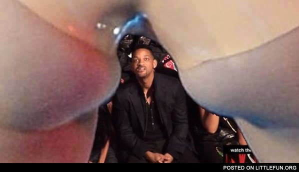 Miley Cyrus' ass and Will Smith
