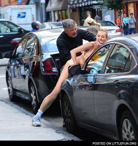 Miley Cyrus and Alec Baldwin, got her!