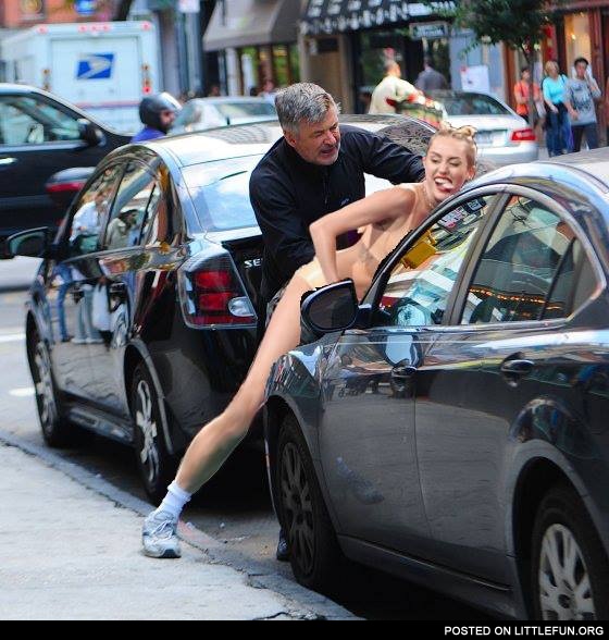 Miley Cyrus and Alec Baldwin, got her!