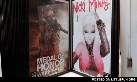 Medal of honor vs. Nicki Minaj