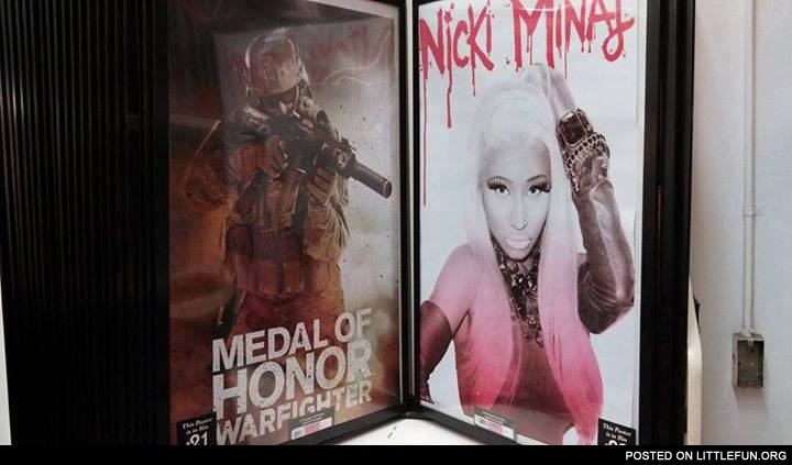Medal of honor vs. Nicki Minaj