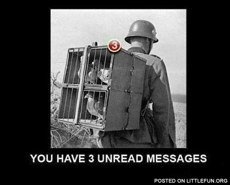 You have 3 unread messages
