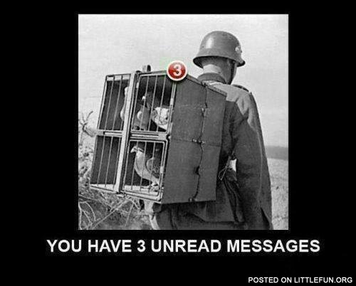 You have 3 unread messages