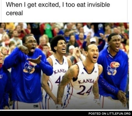 When I get excited