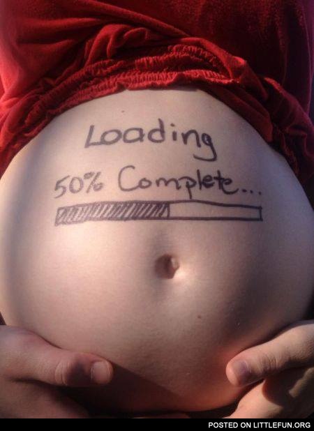 Loading baby, 50% complete