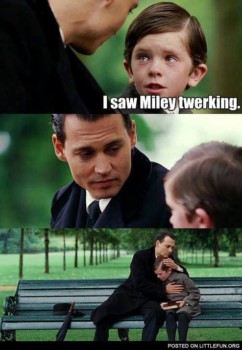 I saw Miley twerking