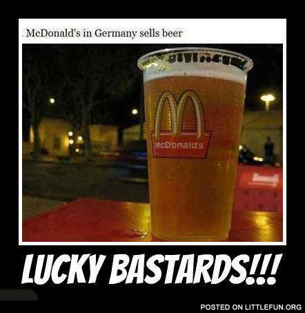 McDonald's in Germany sells beer