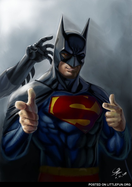 Superman trolls Batman