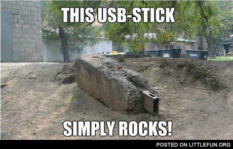 This usb-stick simply rocks!
