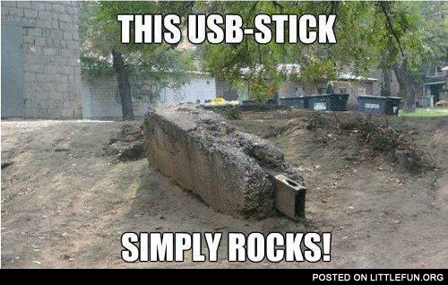 This usb-stick simply rocks!