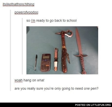 I'm ready to go back to school