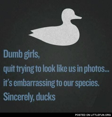 Girls like ducks