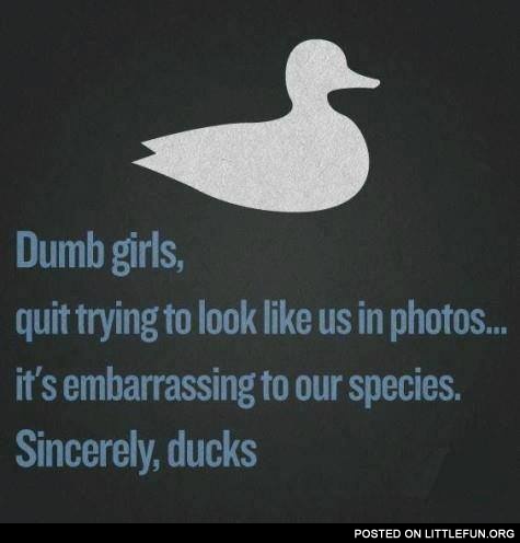 Girls like ducks