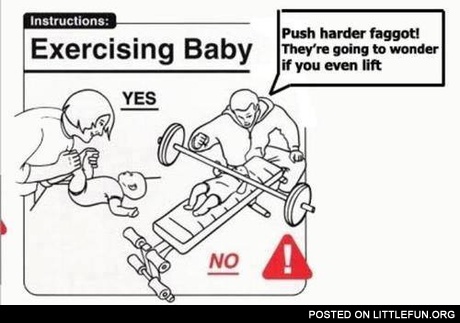 Exercising baby