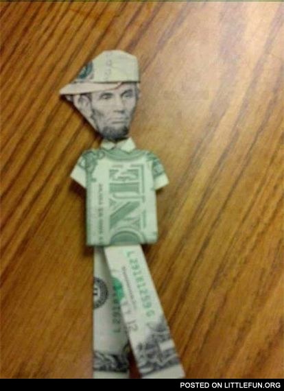 Dollar bill figure