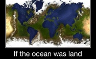 If the ocean was land