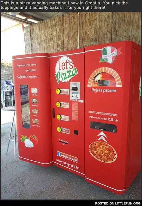 Pizza vending machine