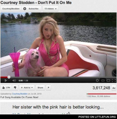 Her sister with the pink hair is better looking