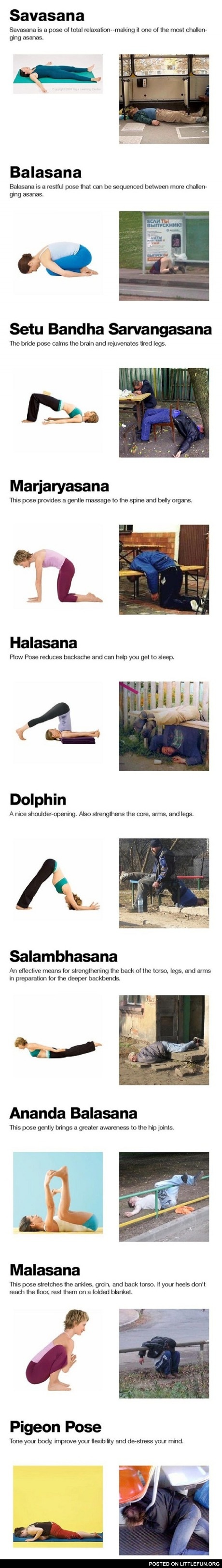 Yoga poses