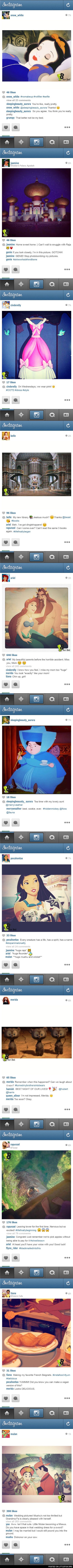 If Disney Princesses Had Instagram