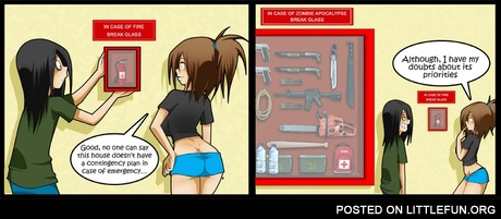 In case of fire break glass