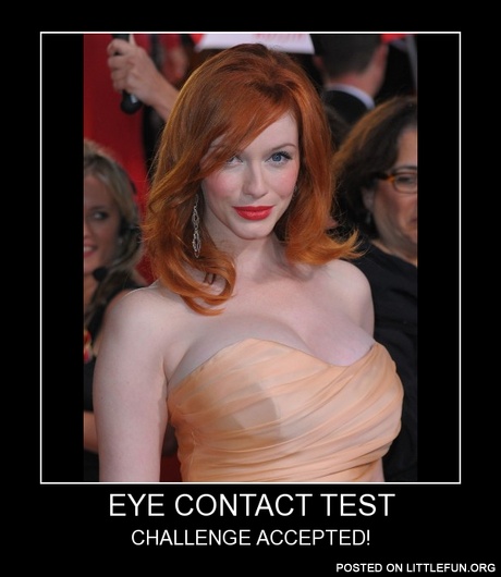 Eye contact test