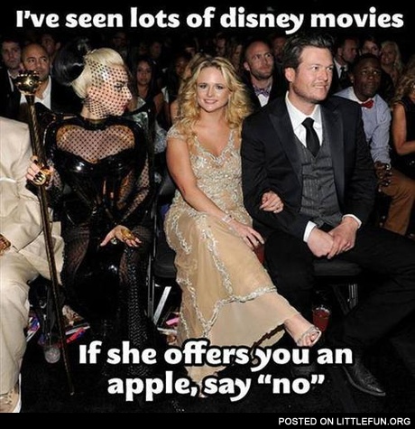 If she offers you an apple, say no