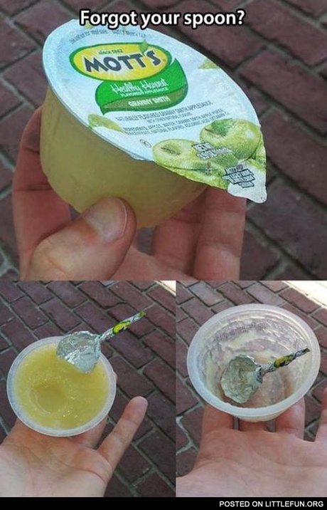 Forgot your spoon?