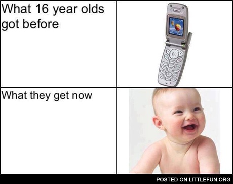 What 16 year olds got before and what they get now