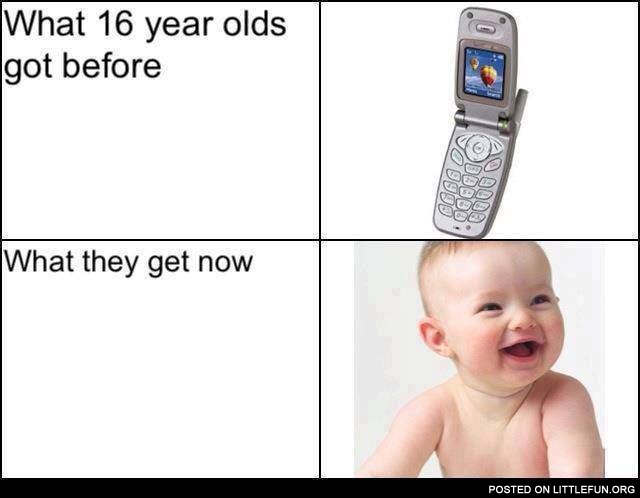 What 16 year olds got before and what they get now