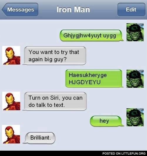 Hulk and iPhone