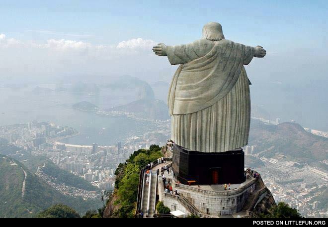 Fat Jesus in Rio De Janeiro