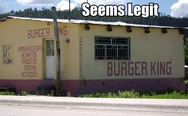 Burger king, seems legit
