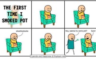 The first time I smoked pot